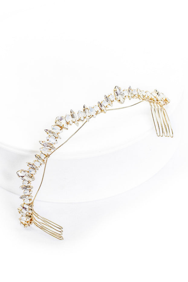 Our halo combs are the perfect bridal hair accessories for your wedding day.